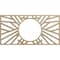 Ekena Millwork Hoover Wood Fretwork Pierced Ceiling Medallion, Hickory, 32"W x 16"H x 11 7/8"ID x 3/8"T CMWP32X16X0375HOHI - alternate 1